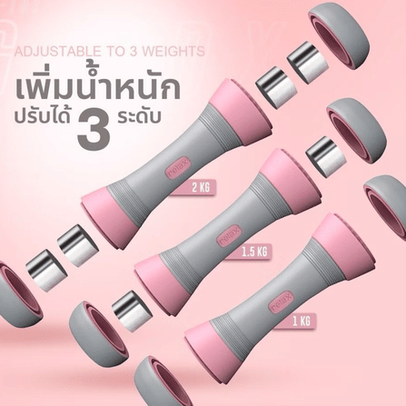 ดัมเบลปรับน้ำหนัก HOMEFITOOLS GX2 น้ำหนัก 1-2 กิโล สีฟ้า_4
